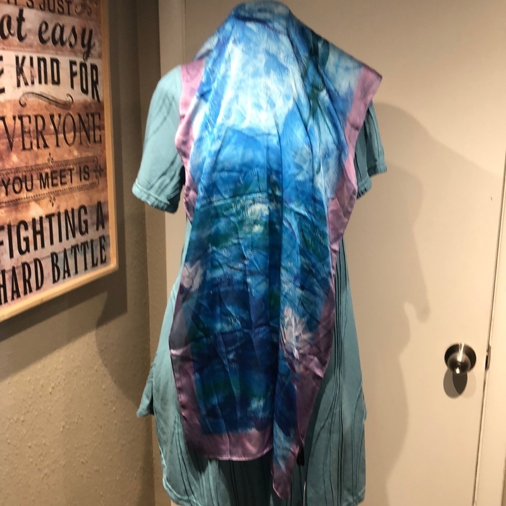 Blue and Purple Women's Scarf